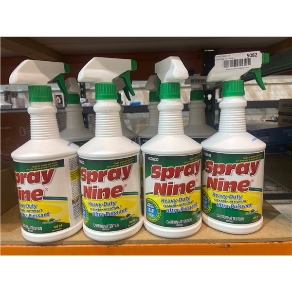 Spray Nine Heavy-Duty Cleaner and Degreaser 946 mL Bottles (Lot of 4)