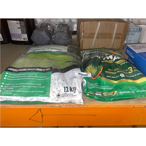 Scotts Turf Builder Green Max Lawn Food and Multi-Season Lawn Fertilizer Set