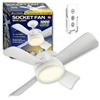 Image 1 : Bell + Howell Socket Fanlight With 3-Speed Fan and 1000 Lumens Output