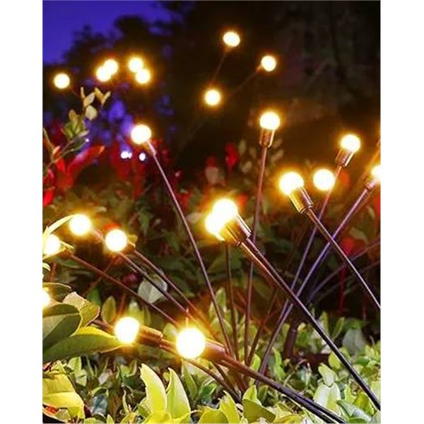 Solar Powered Firefly Lights Multi-Color LED Set Lot of 2 Boxes