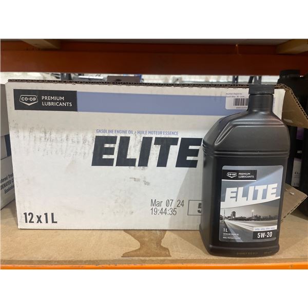 12 x 1L CO-OP Premium Lubricants Elite Gasoline Engine Oil, 5W-20