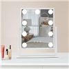Image 1 : Fancii Maddie Vanity Mirror with Bluetooth Speaker and Wireless Charging