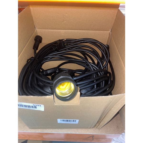 Outdoor String Lights with Sockets, Model X0046S0WAL