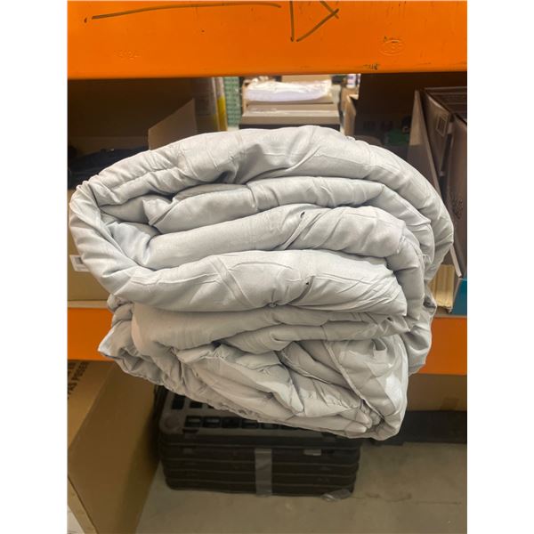 Gray Quilted Blanket Twin Size