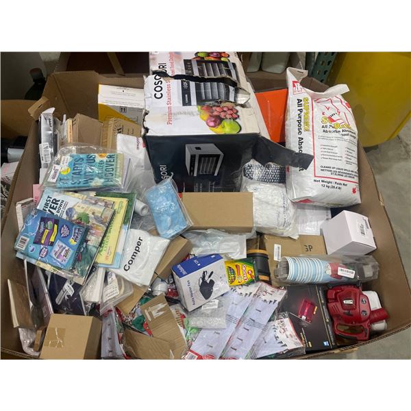 Bulk Lot of Mixed Consumer Items Including Electronics, Office Supplies, and More