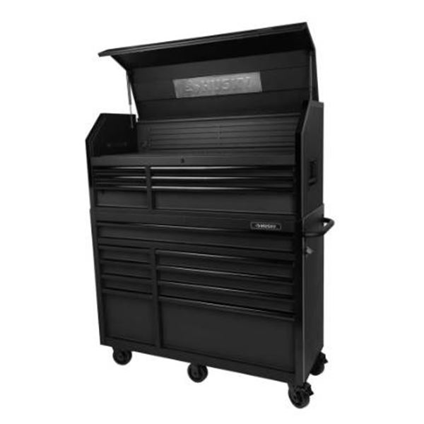 Husky 52-Inch 15-Drawer Tool Chest and Cabinet in Textured Black (includes 2 boxes)
