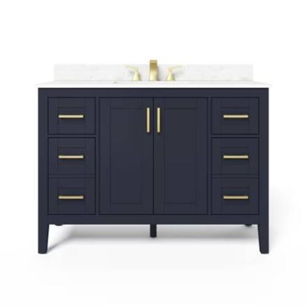 48in Vanity, Ellia Collection, Navy Finish, Model 1001725541