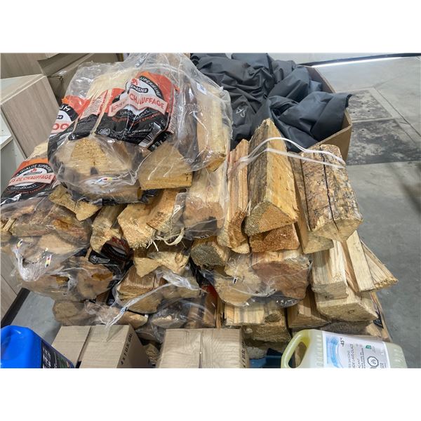 Bundled Hardwood Firewood Logs for Heating or Cooking