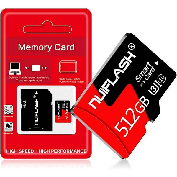 512 GB Memory Card With Adapter for Digital Devices