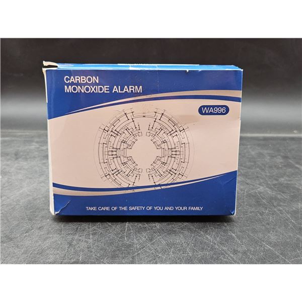 Carbon Monoxide Alarm WA996 with Self-Test Feature and Digital Display