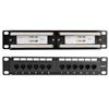 Image 1 : Cat6 Patch Panel 12-Port XCM Model XAN-12CPP-B with Accessories