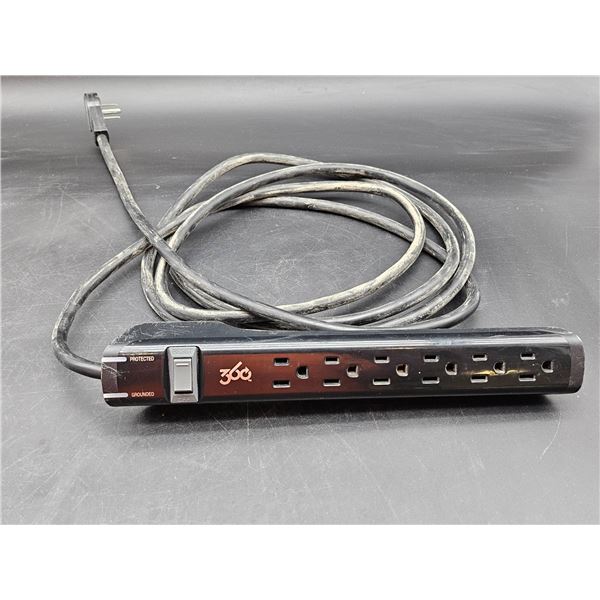 Rotating 360 Electrical Power Bar With 6 Outlets and Long Cord