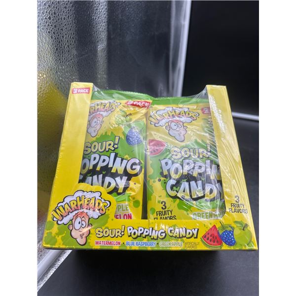 Warheads Sour! Popping Candy, 3-Flavor Variety Pack (Watermelon, Blue Raspberry, Green Apple) Case o