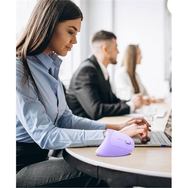 TeckNet TK-MS007 Wireless Mouse, Purple, Ergonomic Design