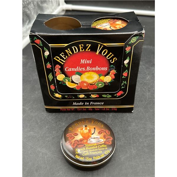 Rendez Vous Mini Candies, French Roasted Coffee Flavor 12 x 43g