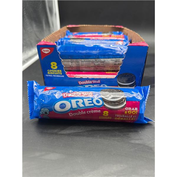 Oreo Double Stuf Grab & Go 8 Chocolate Sandwich Cookies Per Pack, Lot of 10 Packs