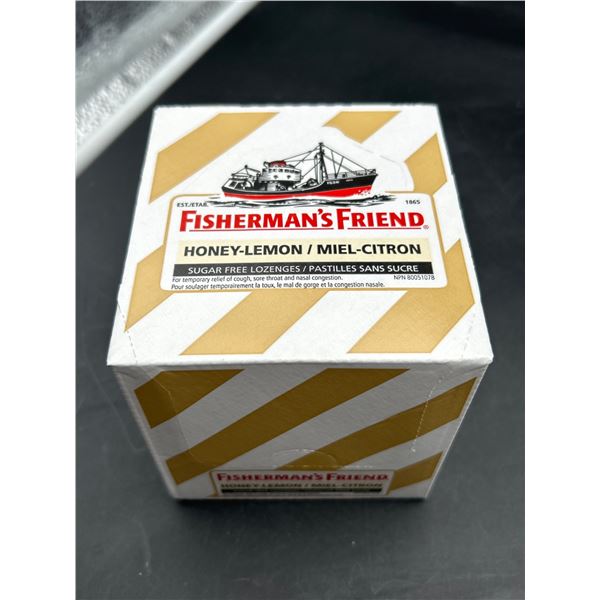 Fisherman’s Friend Honey-Lemon 8 x 22 Count Packets – Sugar-Free Lozenges