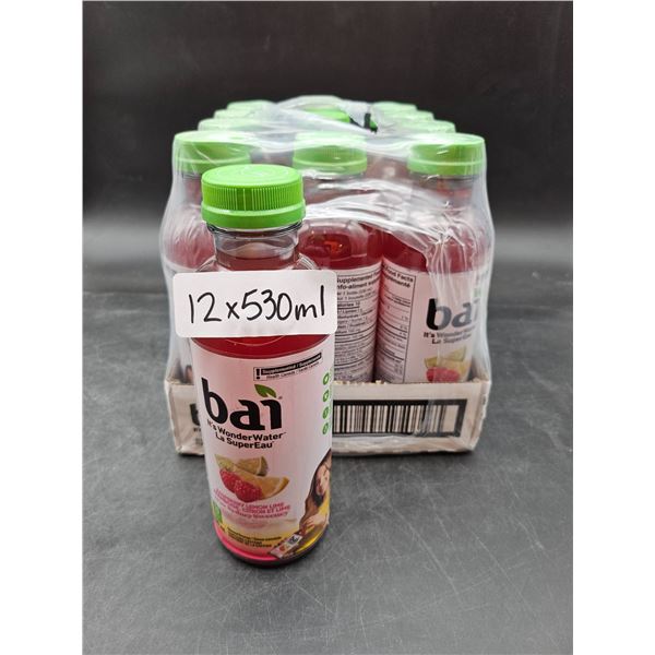 Case of 12 Bai Antioxidant Water Beverages, 530 ml Each