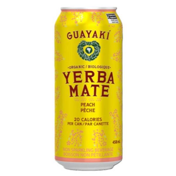 Guayaki Yerba Mate Peach Flavor 12x458ml Beverages
