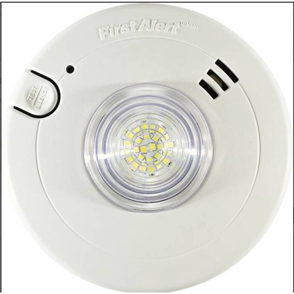 BRK Slim LED Strobe Smoke Alarm Model 7020BSLA, 120V AC