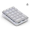 Image 1 : MQUPIN Mechanical Number Pad, Wired 21 Keys Mini Numeric Keypad Number Pad with White Backlit 21-Key