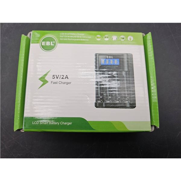 EBL LCD Smart Battery Charger for AA/AAA Ni-MH/Ni-CD and Li-Ion Batteries