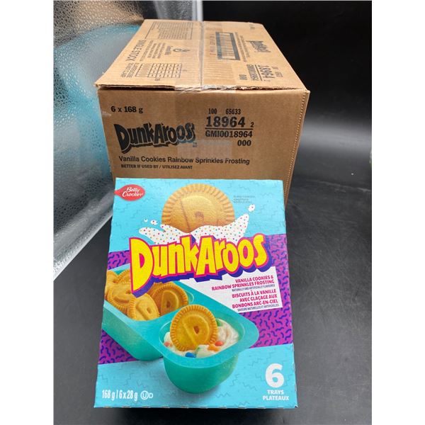 Dunkaroos, Vanilla Cookies Rainbow Sprinkles Frosting, 6 Trays, 168g