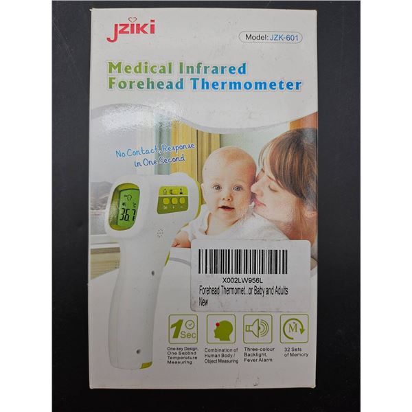 Jziki JZK-601 Medical Infrared Forehead Thermometer for Human Body and Surface Temperature