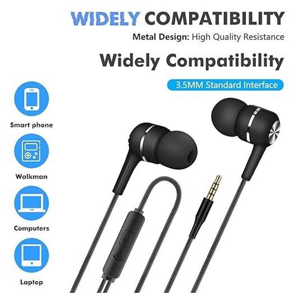 Kirababy Wired Earphones (Colour may vary)
