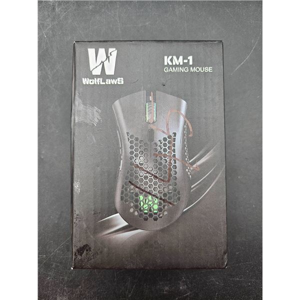 WolfLawS KM-1 Gaming Mouse with RGB Lighting and 2.4G Wireless Connectivity