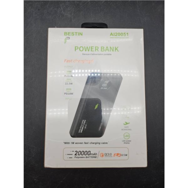 Bestin AI20051 Power Bank with 20000mAh Lithium-Polymer Battery