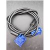 Image 1 : VGA Male-to-Male Cable With Blue Connectors and Ferrite Core