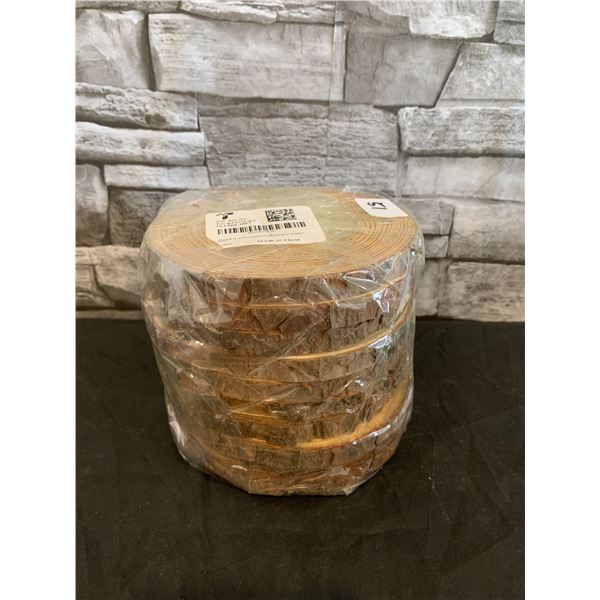 Pack of 10 Round Wood Pieces for Crafts