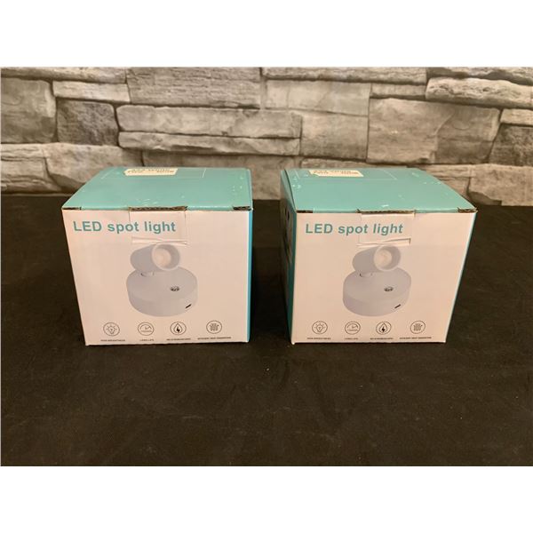 Led Spot Light 433-White Two-Tone 2 Pack