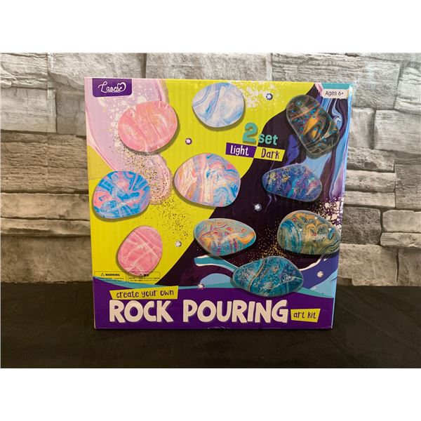 Laoese Rock Pouring Art Kit 2 Set Light And Dark
