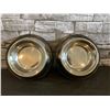 Image 1 : Set of 2 Stainless Steel Pet Food Bowls