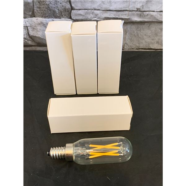 Vintage T8 Light Bulbs Dimmable E 12 LED - Pack of 4