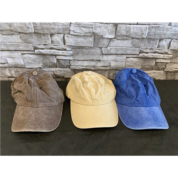 Lot of 3 Baseball Hats Youth