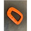 Image 2 : Tactical Carabiner Orange Hiking/Fishing 12 Pack