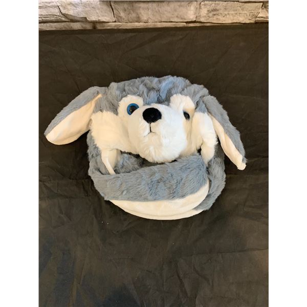 Ear Moving Hat Husky Dog for Kids