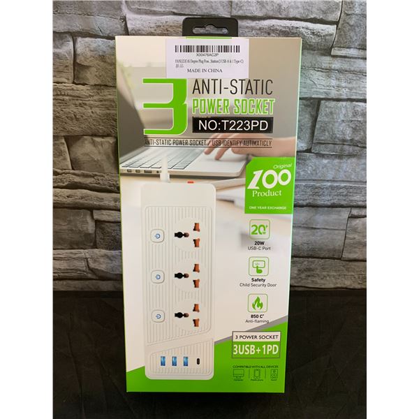 Anti-Static Power Socket /USB Identify Automaticly EUR