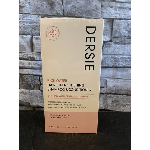 Dersie Rice Water Hair Strengthening Shampoo & Conditioner 240ml Each