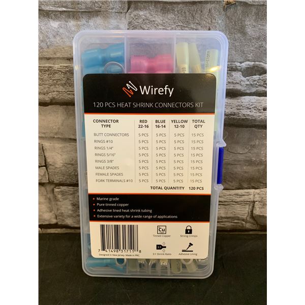 Wirefy 120 Pcs Heat Shrink Connectors Kit Assorted