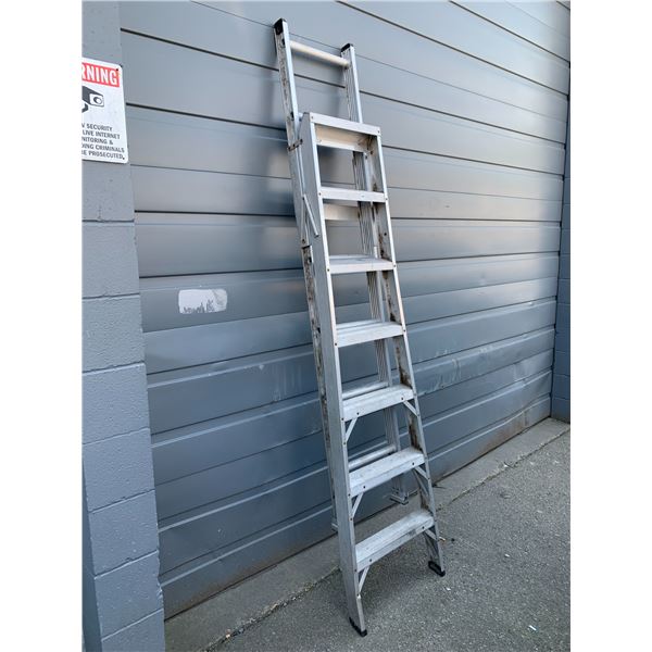 3 Way Aluminum  Extension 8 Foot Ladder