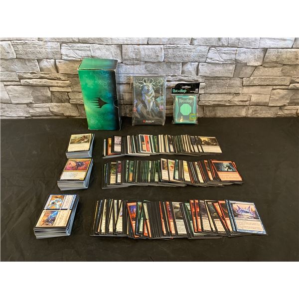 Lot of 500+ Magic the Gathering Trading Cards + Ultra Pro Lifepack Notepad + 65 Sleeves Pack