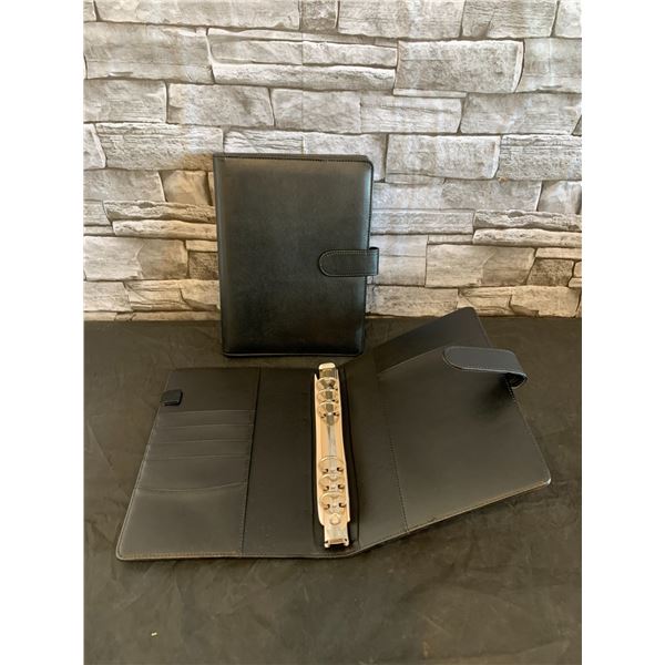 Lot of 2 Leather Notebook 6 Round Ring Binder Cover for A5 Filler Paper