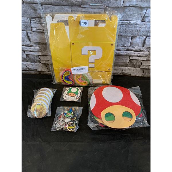 100 Pcs Birthday Party Favors Includes Gift Bags Mario Theme