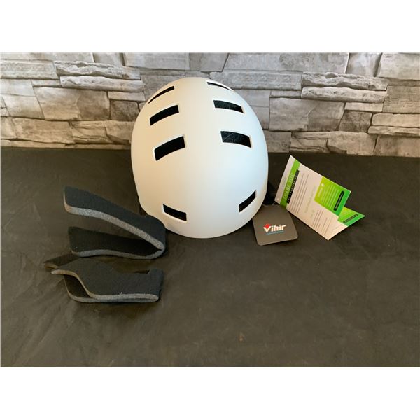 Kid's Skateboard Helmet - White - 20"-21.8"