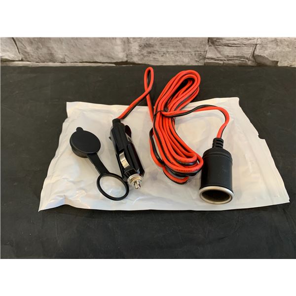 Digit Tail Car Cigarette Lighter Extension Cable  Male to Female Socket - 12/24V Vehicle