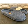 Image 2 : Mens Memory Foam Slippers with Arch Support - Size 9 Dark Blue